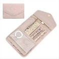 thumbnail image 2 of Estuche Organizador de Joyas de Viaje, Rollo de Joyería Plegable, Bolsa de Almacenamiento de Joyas Acolchada para Collares, Pendientes, Pulseras y Anillos, 2 of 5