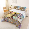 thumbnail image 2 of Homewish Bohemian Rainbow Life Tree Full Size Comforter Sets,Autumn Leaves Bedding Comforter Set,Reversible,3pcs,1 Comforter and 2 Pillowcases, 2 of 7