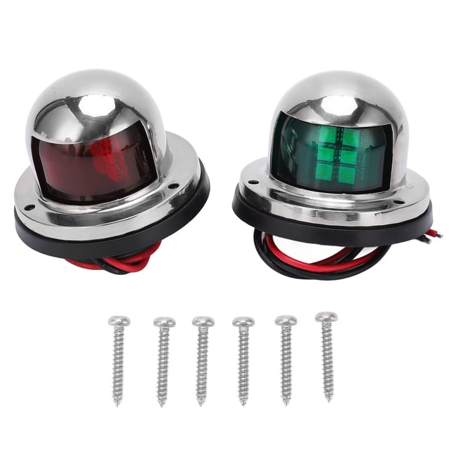 Red Green Boat Light, Rustproof Marine Red Green Signal Lamp For Boat