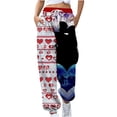 thumbnail image 2 of Spring Saving GaThRRgYP Womens Joggers on sales,Women's Fashion Casual Printing Pocket Elastic Waist Trousers Long Straight Pants Sweatpants, 2 of 5