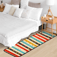 thumbnail image 5 of CURLYOOT Colorful Stripe Runner Rug 2'x6' Washable Kitchen Runner Rug Indoor Non Slip Laundry Rugs Stars Floor Carpet for Hallway Kitchen Entryway Bedroom Living Room, 5 of 9