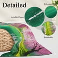 thumbnail image 2 of Pink Flower Tree Pillow Covers, Linen Long Throw Pillow Case, Spring Lake Boat Country Natural Scenery Holiday Pillow Protector Decorative Cushion Cover for Living Room/Bedroom 12" x 20", 2 of 8