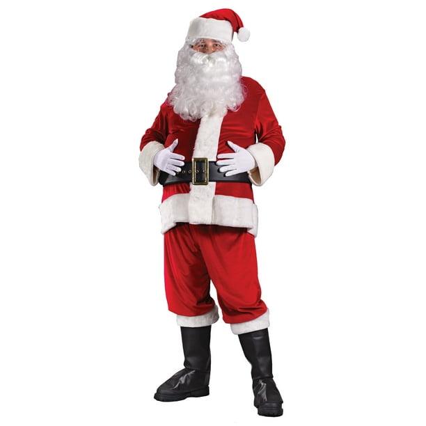 Santa Rich Velvet Adult Suit - Walmart.com - Walmart.com
