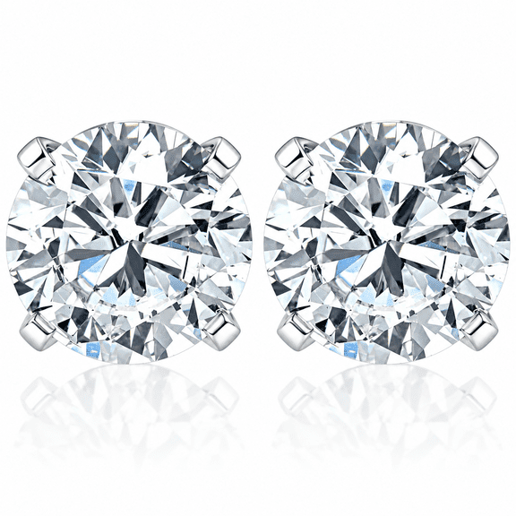 Pompeii Pompeii Certified 1Ct TW Round F/VS Diamond Studs 14k Gold Lab Grown (D/E,VS1-VS2)