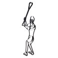 thumbnail image 3 of World Unique LM-0942 Male Lacrosse Player - 40 x 16 x 0.5 in., 3 of 3