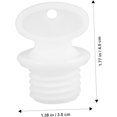 thumbnail image 2 of Tapones de repuesto para sellar bolsas de agua caliente, a prueba de fugas. (Blanco), 2 of 5