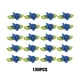 thumbnail image 3 of Bewildely 100 pack/lote hermosas flores de cinta de satén para decoraciones impresionantes flores fáciles de decorar Decoración del hogar azul, 3 of 6