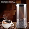 thumbnail image 3 of Rdeghly Glass Food Container, Coffee Beans Storage Container,1000ml Glass Storage Jar Coffee Beans Kitchen Food Container Stainless Steel Lid, 3 of 5