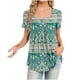 thumbnail image 1 of Blusas de Manga Corta para las Mujeres, Blusa de Camiseta Suelta Casual Hecha de Tela Cómoda para Todo el Uso Diario de Temporada, Blusas para las Mujeres Casual, 1 of 4