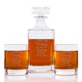 thumbnail image 1 of I Like My Whiskey Old And My Women Young 26 oz. Classic Square Decanter and Rocks Glasses (Set of 3), 1 of 1