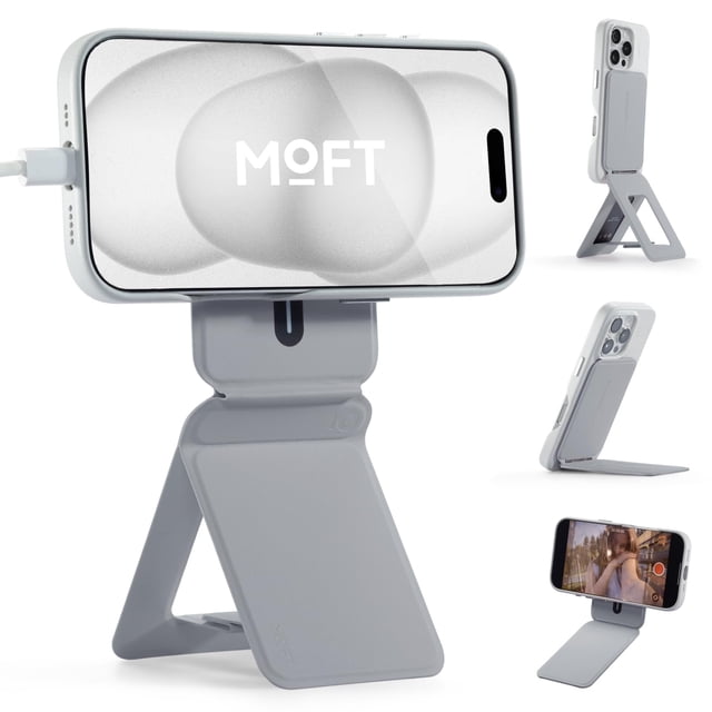 Soporte para trípode para teléfono MOFT MOVAS, piel vegana, serie iPhone