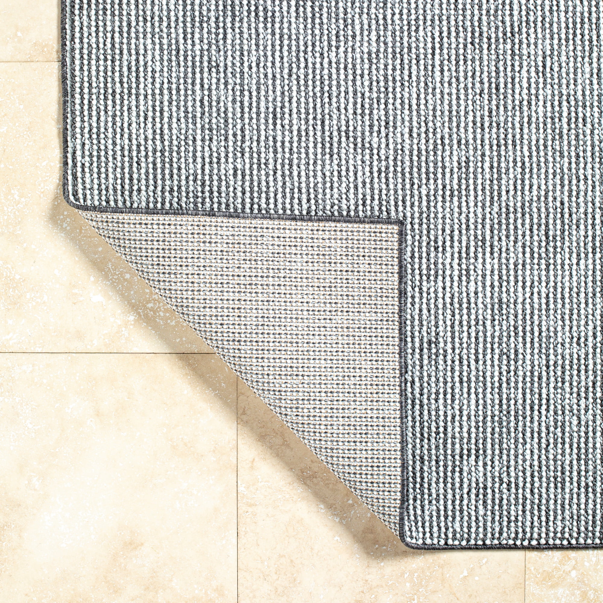 Artistic Wavers Bouclair Area Rug, 5'3" x 7', Medium Gray
