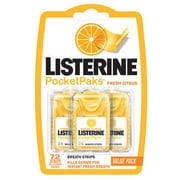 Listerine: Pocketpacks Fresh Citrus 24-Strip Packs Breath Strips, 72 ct