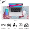 thumbnail image 5 of Long Mouse Pads for Desk,Pioneer Flower Floral Print Pattern Desk Mats on Top Of Desks, Desk Mouse Pad Extra Large with 3mm Non-Slip Base and Stitched Edge for Gaming,Office,Work,Home 31.5"x15.7", 5 of 6