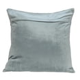 thumbnail image 2 of Seafoam Gray Quilted Velvet Square Throw Pillow, 2 of 3