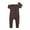 Brown, variant on Qudderr 0-24M Boys Girls Zipper Rompers Pajamas for Baby Infants Snug Fit Jumpsuit Zipper Long Sleeve Unisex Onesies Newborn Spring Fall Winter Solid Color Bodysuit Sleepers