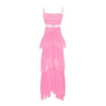 thumbnail image 5 of Tbopshirt Wedding Guest Dresses for Women Fashion Mesh Skirt With Waist Strap,Beach Vacation Long Dress,Party Dress, 5 of 5