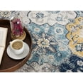 thumbnail image 4 of eRug Outlet Savannah Collection Modern Abstract Area Rug (5x8 feet) - 5'3" x 7'7", Blue, 4 of 6