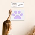thumbnail image 5 of 3dRose, Lilac purple paw print on white - girly girls animal pawprint - cute cartoon animal foot footprint, Museum Grade Canvas Wrap 14x11, 5 of 7