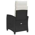 thumbnail image 5 of vidaXL Reclining Garden Chair with Side Table Black Poly Rattan, 5 of 5