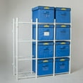 thumbnail image 2 of Bin Warehouse Fold-A-Tote, 22-Gallon Capacity, 15 1/2" x 16 1/2" x 20", Blue, Pack Of 4, 2 of 3