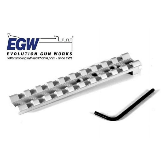 EGW Silver Smith and Wesson (S&W) Revolver scope mount Picatinny Rail