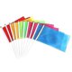 thumbnail image 2 of 100pcs Handheld Square Flags Solid Color Mini Flag Party Supplies Party Celebration Flags (yellow), 2 of 5