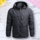 thumbnail image 4 of Abrigo Abrigo de hombre Senderismo Camping Ropa deportiva Térmica Exterior Outwears Primavera Otoño Chaqueta Ygjytge Gris T 3EG para Hombre, 4 of 6