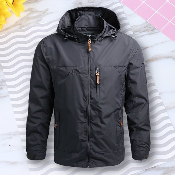 Abrigo Abrigo de hombre Senderismo Camping Ropa deportiva Térmica Exterior Outwears Primavera Otoño Chaqueta Cgtredaw Gris T M para Hombre