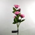 thumbnail image 4 of Douhoow 1 Piece Solar Light Solar Powered Rose Light Flower Stake Garden Yard Decoration, 4 of 10