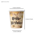 thumbnail image 3 of Juego de vajilla para fiesta de cumpleaños de Harry Potter de KAYOU, vasos y platos, mantel de papel, globos, decoración para fiesta, caja de regalo para bautizo de bebé, 3 of 5