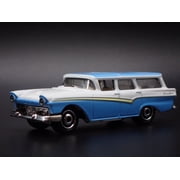 Open Box 1957 57 FORD COUNTRY SEDAN STATION WAGON 164 SCALE DIORAMA DIECAST MODEL CAR