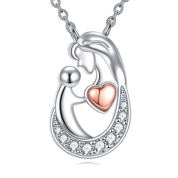 New Mother Necklace Mother's Day Gifts For Mom 925 Sterling Silver Jewelry Necklace With for Mother Women