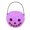 Purple, variant on Soumake Halloween Candy Bucket High Space Bright Colors Easy To Carry Pumpkin Shaped Gift Snack Box Festive Supplies