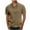 Khaki-father's day gifts from son, variant on Txeol Deals Today Men's Summer Lightweight Cotton Linen Shirts Casual Short Sleeve Button Polo Tshirt Classic Solid Color Outdoor Athletic Tees,Blue,L