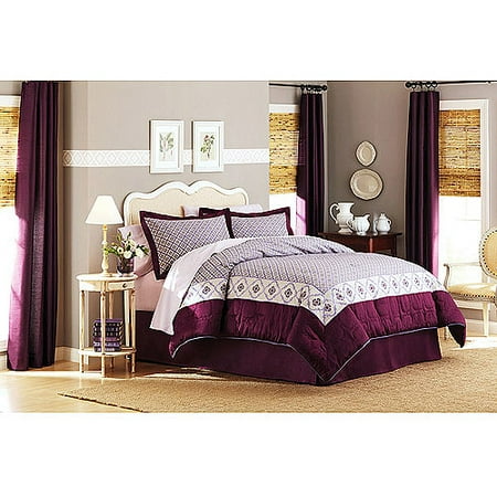 better homes and gardens quatrefoil comforter set purple better homes and gardens quatrefoil comforter set purple