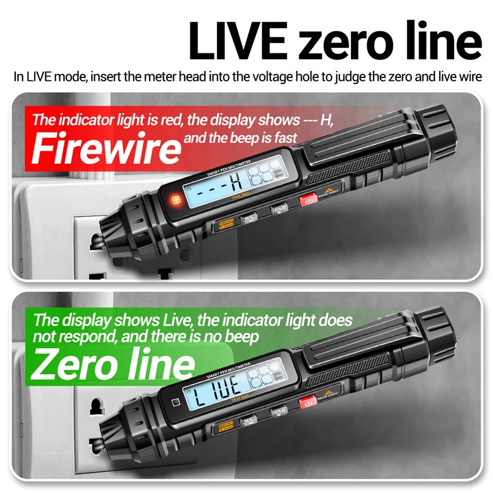 Digital Multimeter Pen Type 4000 Counts Non-Contact AC/DC Current Voltage Tester Meter ,High&Low Sensitivity