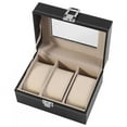 thumbnail image 4 of 1Pc High Grade 3 Slots PU Leather Box Case For Watch Jewellery Display Storage Organizer Hot, 4 of 14