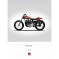 thumbnail image 2 of Rogan, Mark 19x24 White Modern Wood Framed Museum Art Print Titled - Harley Davidson XR 750 1972, 2 of 4
