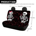 thumbnail image 4 of Chririnla Car Back Seat Covers for Auto Interior Automotive, Skeleton Couple 2 Pack Car Rear Seat Protectors Protects Against Dog Hair Easy to Install, 4 of 7