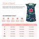 thumbnail image 3 of Fotbe Christmas Vestido de Dormir para Niñas de 3 a 10 Años, Mangas Cortas, Estilo Princesa, Pijama Camisón con Mangas Voladas-X-Large, 3 of 6