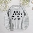 thumbnail image 1 of Sudadera con cuello redondo para mujer, camisetas de manga larga, jersey gris cómodo y holgado para uso diario en vacaciones al aire libre en otoño , S S, 1 of 8