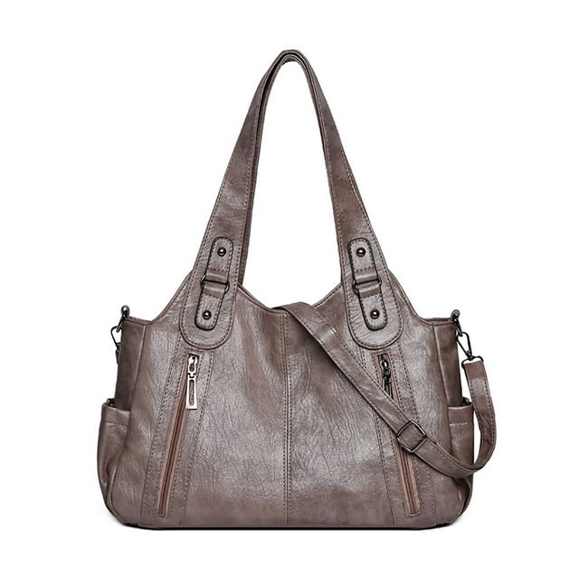 tredstone Sac à Main avec Fermeture, Sac pour Femmes. Multiples Poches, Style, à la Mode, Résistant à l'Eau, Durable et Robuste. Travail, Voyage, Camel