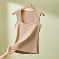 thumbnail image 3 of MEICHEN Cotton Solid U Neck Tank Tops for Women Casual Loose Fit Vest Sleeveless Tops Camisoles Underwear Summer Fall Essentials Fashion Clothes, 3 of 4
