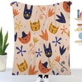 thumbnail image 2 of Colorful Animals Casual Blanket Comfort Warmth Soft Plush Throw Cozy Reversible Microfiber Holiday Blanket Super Soft for Couch Bed Sofa Warm for All Seasons 40"x60", 2 of 10