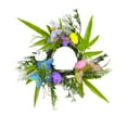 thumbnail image 2 of Easter Candle Holder Wreath 25cm | Multicolor Plastic Decorative Centerpiece | Egg & Flower Accents | Festive Table, Mantel, Door Decor | Durable, Easy-Store Design, 2 of 8