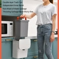 thumbnail image 4 of Generic Trash Can Waste Bin Garbage Bin Kitchen Hanging Waste Container Small Collapsible Garbage Can Wall-mounted Sink Garbage Can Slide Cover Trash Can for Cabinet Car Bedroom Bathroom, 4 of 8