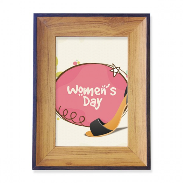 High Heels Women's Day Pattern Photo Frame Exhibition Display Art Desktop Painting
