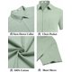 thumbnail image 5 of Camisa COOFANDY verde salvia con botones de manga corta para hombre, 5 of 6