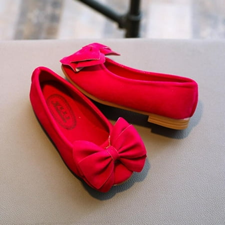 

Kids Retro Fashion Shoes For Girls Cute Candy Color Solid Bow Design Princess Shoe Children Flat Mary Jane Flat Shoes
